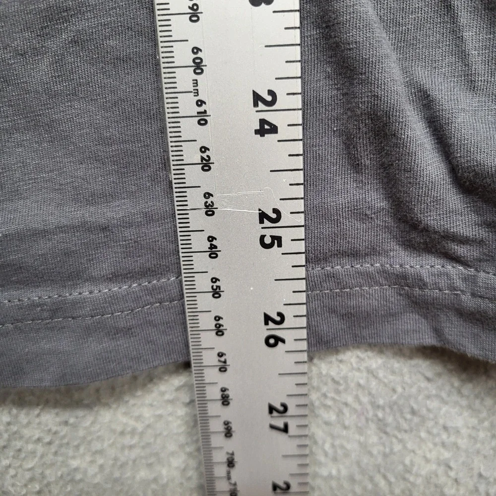 The North Face Men Shirt S Gray Colorblock Activewear Logo Short Sleeve READ
